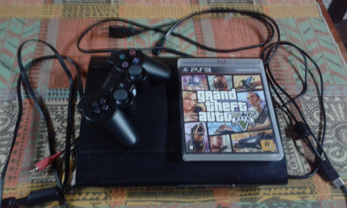 Ps3 Super Slim 500gb Usada 9 Meses. Buen Estado + Gta V