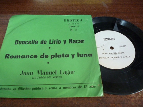 Juan Manuel Lagar Doncella De Lirio Y Nacar Simple 7 Arg