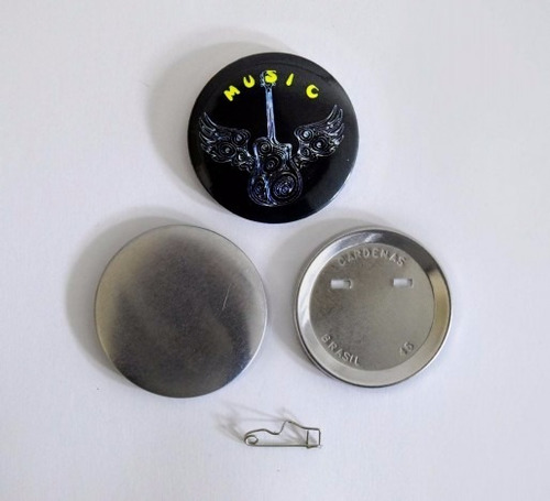 Button Alfinete (500 Unidades) 25mm