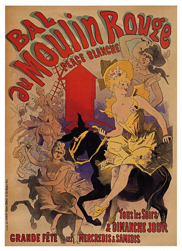 Lamina 30x45 Cm. - Arte - Art Nouveau - Moulin Rouge