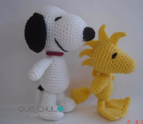 Muñeco Tejido Tipo Snoopy Amigurumi