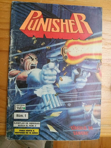 Comic Cuento Historieta Punisher Num 1 Editorial Vid 1992