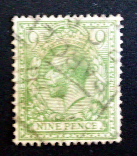 Inglaterra - Sello Yv. 150a 9p. 1912 Alto Usado L3439