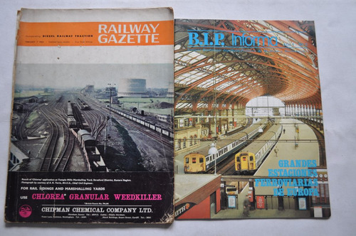 Lote X2 Revistas Ferrocarriles Trenes Railway Gazete