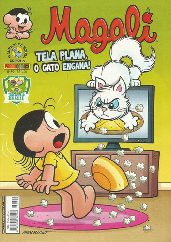 Magali N° 90 - 1ª Serie - Em Português - Editora Panini - Formato 13,5 X 19 - Capa Mole - 2014 - Bonellihq Cx80 Nov23