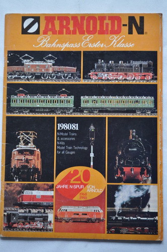 Catalogo Ferromodelismo Arnold 1980 1981 Trenes Juguete