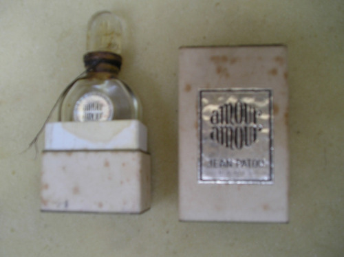 Antiguo Frasco Vacio De Perfume Jean Patou C/ Estuche Colecc