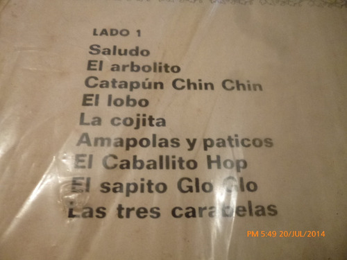 Vinilo Lp De Larry Godoy Cuando Cantan Los Niños (u126