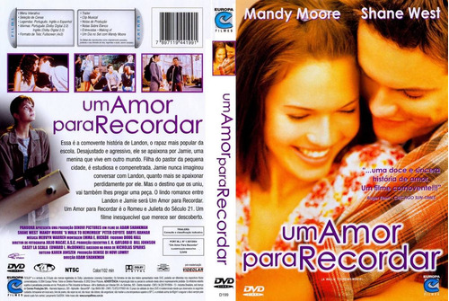 Dvd Lacrado Um Amor Para Recordar Mandy Moore E Shane West