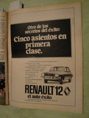 Publicidad Renault 12 Año 1979
