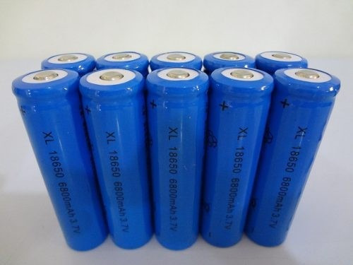 Kit 10 Bateria Recarregável 18650 6800mah 3.7v Lanterna Tát.