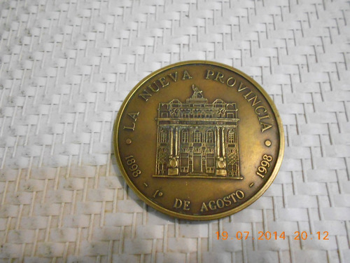 Medalla Conmemorativa Centenario Diario La Nueva Provincia
