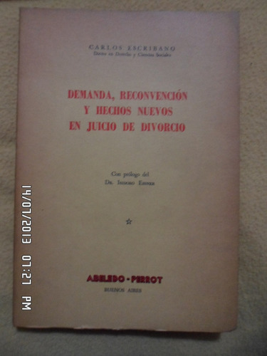 Demanda Reconvención Hechos Nuevos Juicio Divorcio Escribano