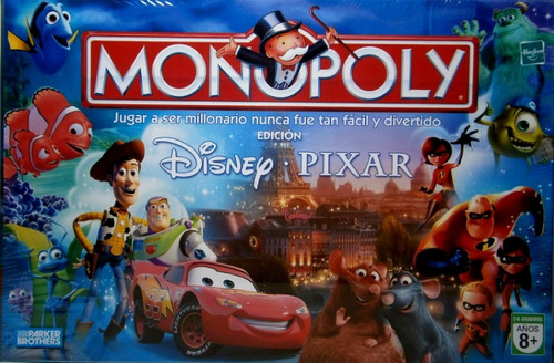 Monopoly Disney Pixar Juguetería El Pehuén