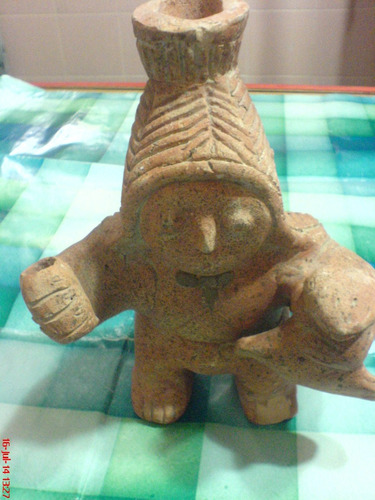 Escultura - Autoctona- De Origen Incaico En Ladrillo Cosido-