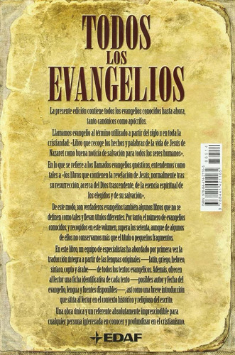Antonio Piñero Todos Los Evangelios Edaf