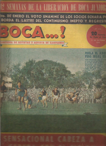 Revista / Boca...! / Nº 213 / 1946 / Boca Arrollo A Ñuls