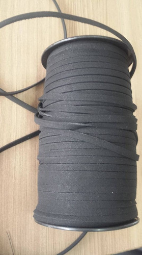 Fio Cordão Camurça Pulseira Colar 5mm Preto 5 Metros