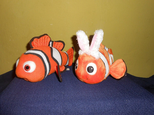 Lote 2 Peluches De Nemo Originales Disney 20 Cms (Usado)