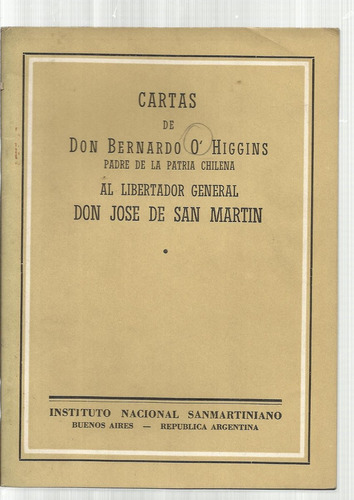 O'higgins Bernardo: Cartas De Don ...