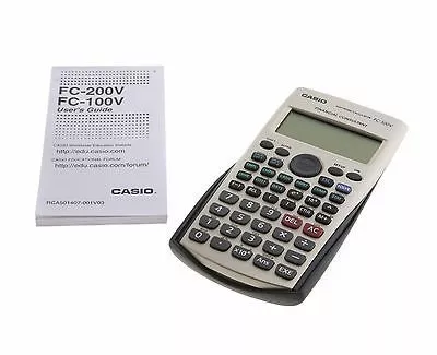 Prima moneda Enviar CASIO FC-100V Calculadora Financiera, X 80 X 161 Mm, Color Negro |  sptc.edu.bd