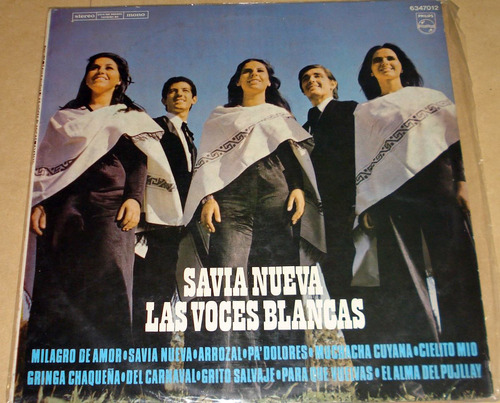 Las Voces Blancas Savia Nueva Vinilo Argentino / Kktus