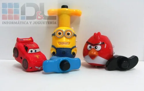 Trompo Despicable Me Minion Cars Rayo Angry Birds Luz Sonido
