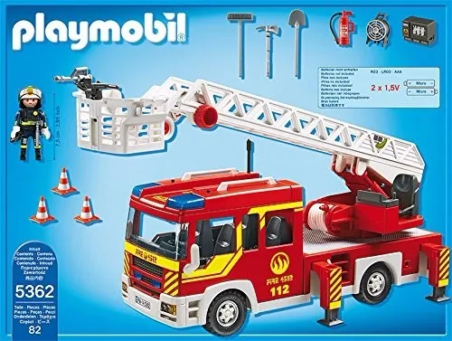 Educando Playmobil Bomberos Cami n Bombero Con Escalera 5362