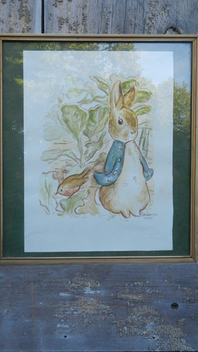 Cuadro Beatrix Potter. Lamina De Acuarela S / Papel.