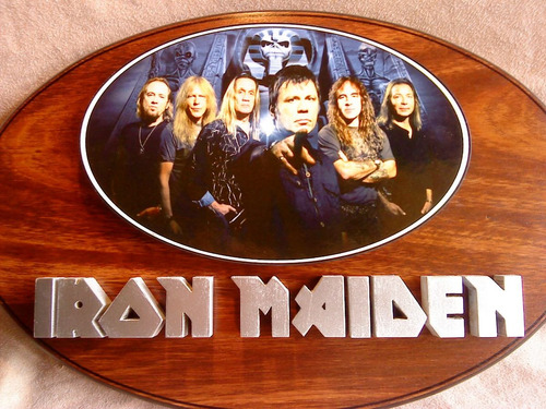 Iron Maiden Cartel En Relieve En Cedro!!!