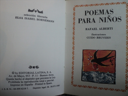 D NQ NP 17073 MLA20131967026 072014 O - Poemas para niños (Pétalos) Rafael Alberti