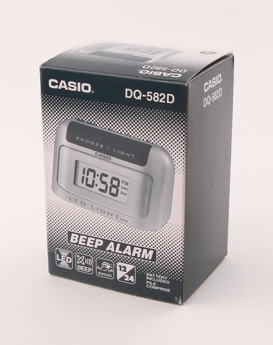 Reloj Despertador Casio Dq582d 100% Original 2 Años Garantía