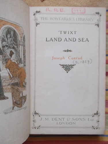 Twixt Land And Sea Joseph Conrad 1912 Primera Edición