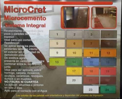 Tonners Para Microcemento Microcret Y Con Cemento Alisado