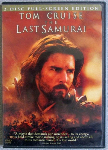 Dvd The Last Samurai / El Último Samurai - Tom Cruise