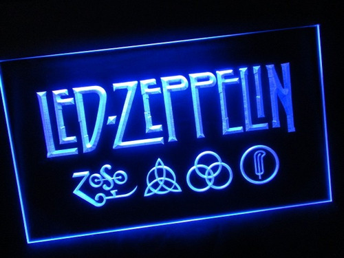 Led Zeppelin - Luminoso Estilo Neon Bivolt Importado