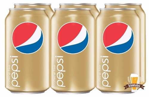 Refrigerante Pepsi Caffeine Free Sem Cafeína - Kit 06 Latas