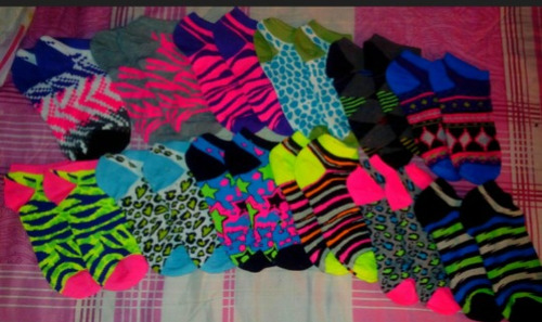 Medias Nirvana Originales Para Damas Colores Neón