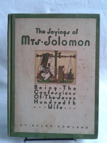 The Sayings Of Mrs Solomon Helen Rowland En Ingles Ilustrado