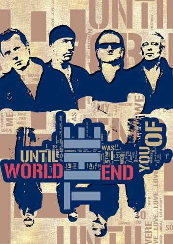 Musica - U2 - Until The End Of The World - Lamina 45 X 30 Cm