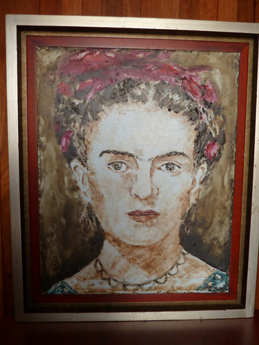 Pintura Frida Khalo Oleo Sobre Tela (inv 1505)