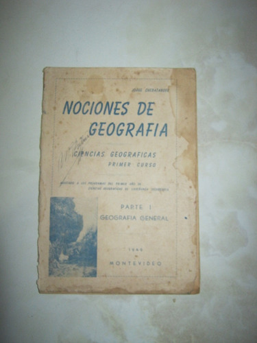 Libro Nociones De Geografia.  Jorge Chebataroffnociones De G
