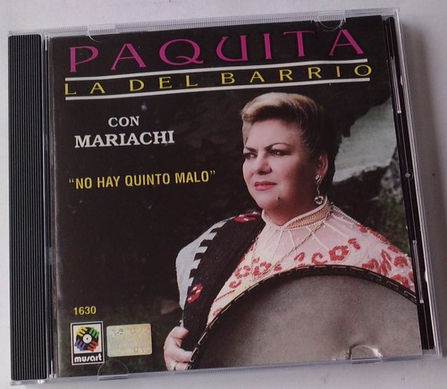 Paquita La Del Barrio No Hay Quinto Malo Cd 1a Ed 1996  Bvf