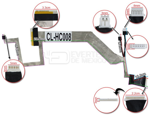 Cable Flex Nuevo Hp Dv4-1000 Dv4-2000 Series Para Lcd 14.1