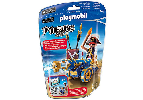 Playmobil 6164 Pirata Con Cañón Interactivo Azul Intek