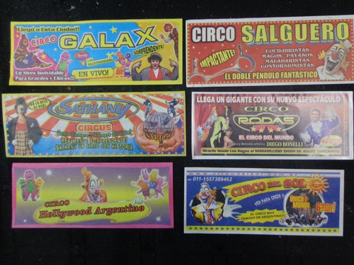 Lote De 24 Volantes De Circos Infantiles