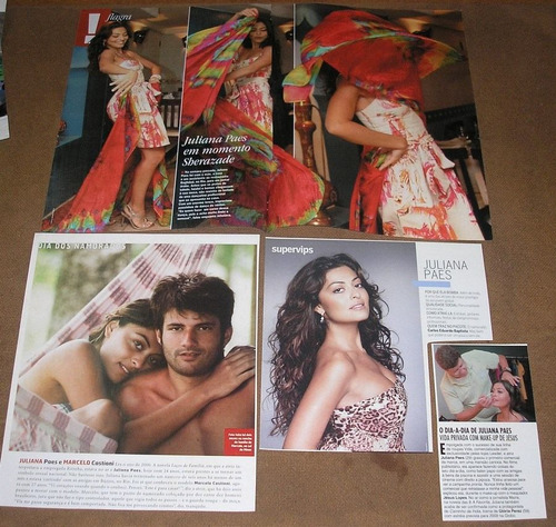 Juliana Paes _ Lote 02 De Muitos Recortes Originais (Usado)