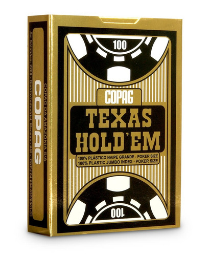 4 Baralhos Copag Texas Holdem 100% Plástico - Poker Size