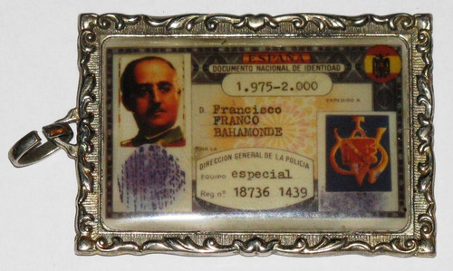 Colgante Llavero Humoristico C.i. Francisco Franco España
