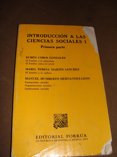 Introduccion A Las Ciencias Sociales I , Primera Parte , Rub